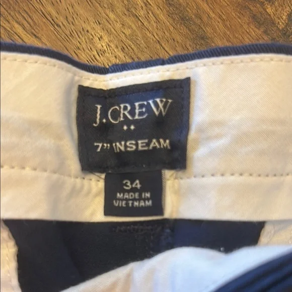 J. Crew Navy Shorts with Red Lobster Design 7” - Picture 2 of 2